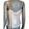 Top Caraco Ivory Simultaneous 100% viscosa