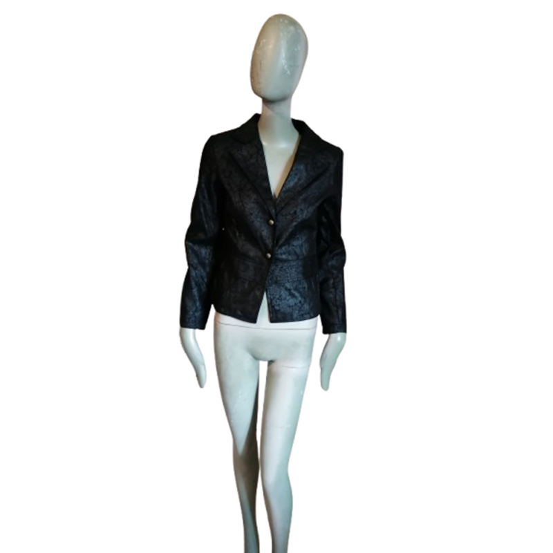 Blazer vintage Vinyl Blazer Black Y2K Stata