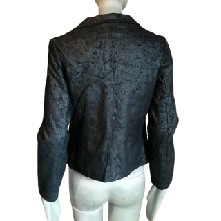 Vintage vinyl blazer zwarte y2k fatstock