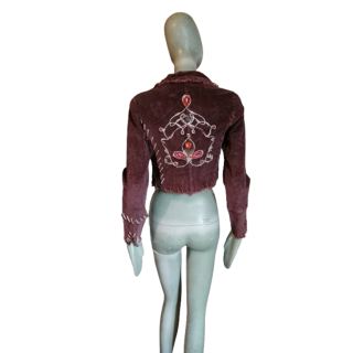 Giacca vintage Gold Mania Bohemian ricamato Y2K Ref 006