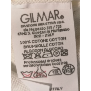 Cardigan vintage italiano Gerani 100% algodón blanco