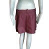 Mini jupe cargo vintage Y2K bordeaux 100 % coton
