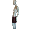 Mini jupe cargo vintage Y2K bordeaux 100 % coton