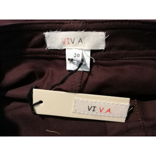 Mini jupe cargo vintage Y2K bordeaux 100 % coton
