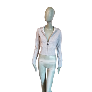 Bikkembergs Sudadera con capucha gris dorada de oro gris y2k