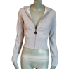 Bikkembergs Sudadera con capucha gris dorada de oro gris y2k