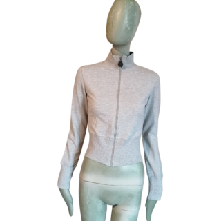 Bikkembergs Golden Gried Golden Grey Cinza Hoodie Y2K Zip