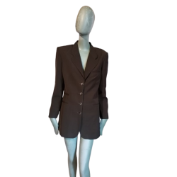Vintage 90s blazer brown oversized chocolate