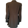 Cioccolato sovradimensionato marrone Blazer vintage 90s