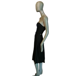 Ter et Bantine Bustier-Kleid-Archiv 2000er Wolle & Seide