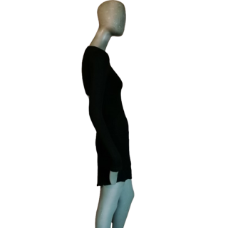 Asymmetrische jurk Simultaneous zwarte y2k
