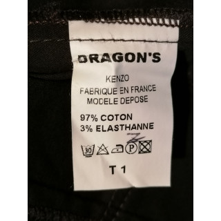 Veste blazer KENZO Dragon’s vintage cintrée noire