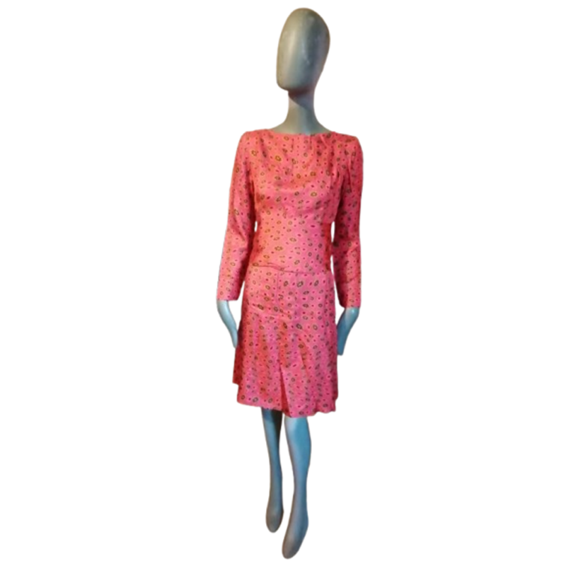 Abito vintage Emmanuel Chaussade Seta 100%