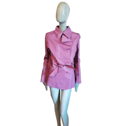 Trench couture Ermanno Scervino soie/nylon irisé – archive Y2K