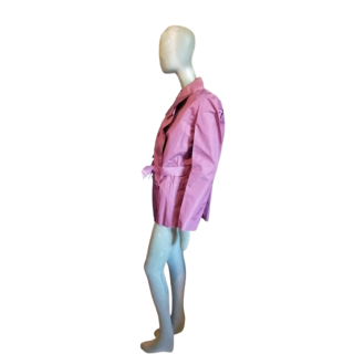 Trench couture Ermanno Scervino soie/nylon irisé – archive Y2K
