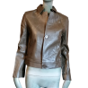 Veste cuir vintage italienne Gian Carlo Rossi