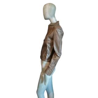 Giacca in pelle vintage italiana Gian Carlo Rossi