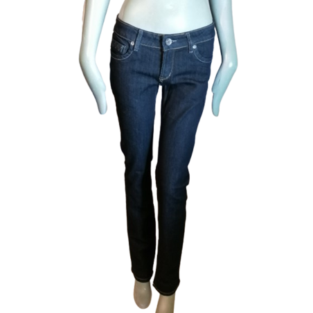 Jean Y2K Jay-Line Denim Dimensione bassa elasticizzata