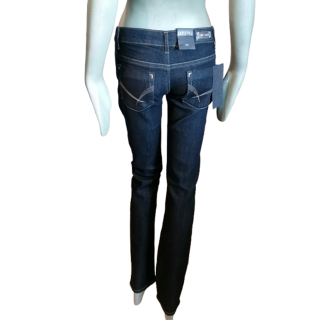 Jean Y2K Jay-Line Denim Dimensione bassa elasticizzata