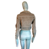 Y2K bordado de la chaqueta corta de la chaqueta - nuevo con la etiqueta