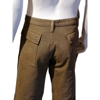 Gian Carlo Rossi Vintage Pantalones de carga hechos en Italia Caki