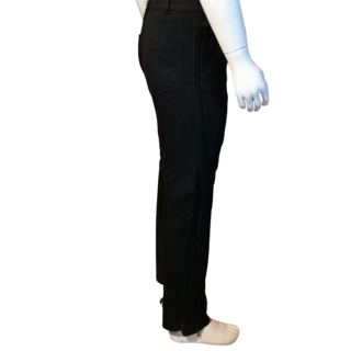 Pantalon vintage Simultaneous noir bas zippés chanvre
