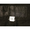 Pantalon vintage Simultaneous noir bas zippés chanvre