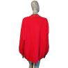 Pull bijou vintage rouge oversize années 80