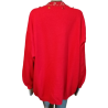 Vintage red jewel sweater Oversize 80s