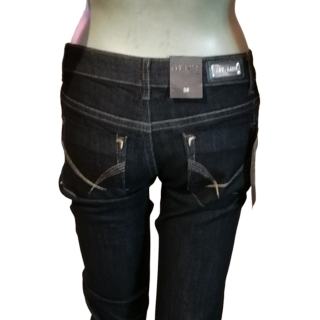 Jean y2k menor tamanho escuro denim deadstock