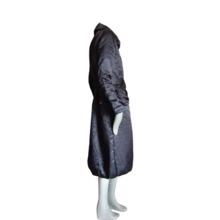 Jaqueta longa y2k preto cintado