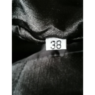 Lange Jacke y2k schwarz gürtelt