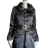 Chaqueta larga Chaqueta Y2K Black Belt
