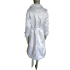 Doudoune longue Y2K blanche avec ceinture