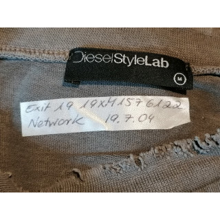 Diesel StyleLab Archive Sweat Zip Asymétrique Y2K Mod. 19XM157
