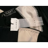 Abito senza spalline vintage in bianco e nero dell'Italia Y2K