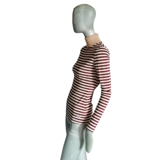 Superiore Oppio Jeans Y2K Made in Italy Lurex Bordeaux