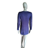 Cardigan Y2K Blue Crochet Indigo - Novo Deadstock