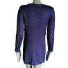 Cardigan Y2K azul ganchillo índigo - nuevo muerto de muerto