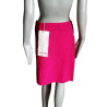 Jupe portefeuille Hache 100% laine vierge rouge bordeaux