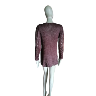 Colete beleza mulher gancho marrom-escuro - novo deadstock