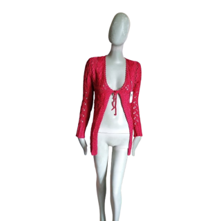 Cardigan Beauty Woman rouge – neuf deadstock
