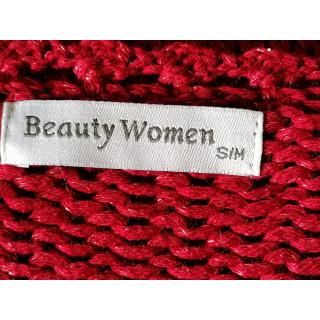 Cardigan beleza mulher vermelha - novo Deadstock