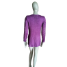 Cardigan Y2K Iride Roxo Bohemian Mesh