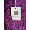 Cardigan Y2k Irid-lila böhmisches Mesh