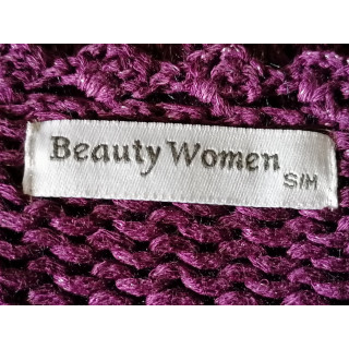 Cardigan Y2K Iride Purple Bohemian Mesh