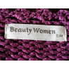 Cardigan Y2K Iride Roxo Bohemian Mesh