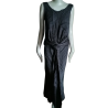 Archivio Malloni - Abito drappeggiato Nudo Lin & Cotton Made in Italy