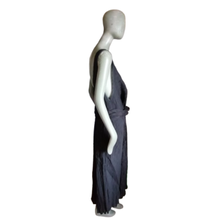 Archivio Malloni - Abito drappeggiato Nudo Lin & Cotton Made in Italy