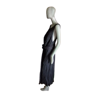 Archivio Malloni - Abito drappeggiato Nudo Lin & Cotton Made in Italy